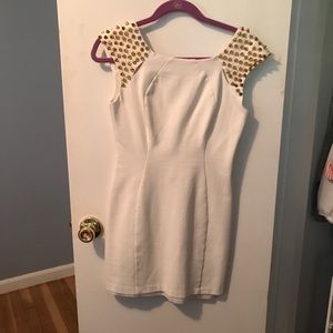 Semi-formal white dress